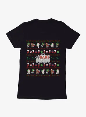 We Bear Bears Festive Ugly Christmas Pattern Womens T-Shirt