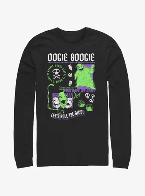 Disney The Nightmare Before Christmas Oogie Boogie Let's Roll Dice Long-Sleeve T-Shirt
