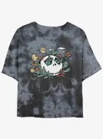 Disney The Nightmare Before Christmas Death Valley Womens Tie-Dye Crop T-Shirt