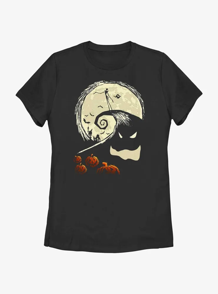 Disney The Nightmare Before Christmas Jack On Pumpkin Hill Womens T-Shirt