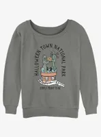 Disney The Nightmare Before Christmas Halloween Town National Park Womens Slouchy Sweatshirt