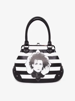 Rock Rebel Edward Scissorhands Kiss Lock Satchel Bag