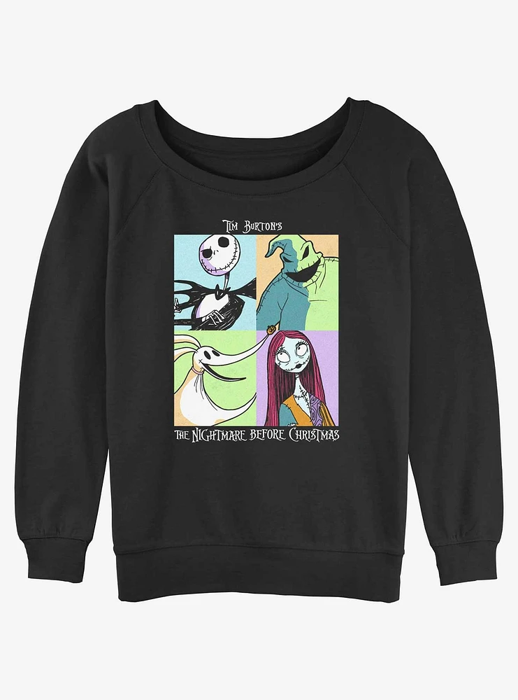 Disney The Nightmare Before Christmas Scream Team Girls Slouchy Sweatshirt