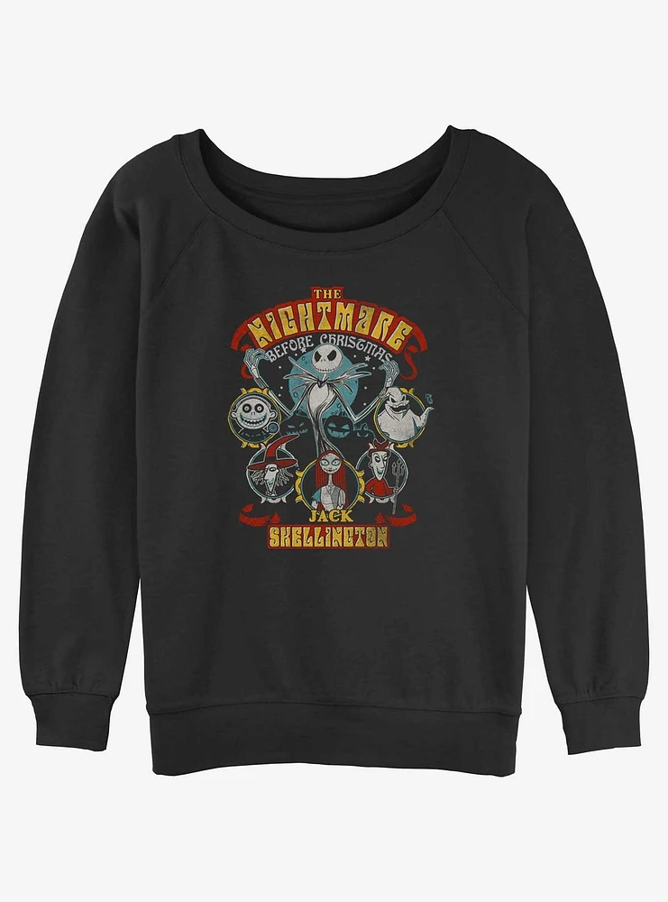 Disney The Nightmare Before Christmas Terror Team Girls Slouchy Sweatshirt