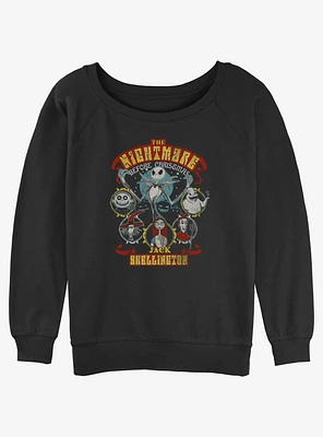 Disney The Nightmare Before Christmas Terror Team Girls Slouchy Sweatshirt