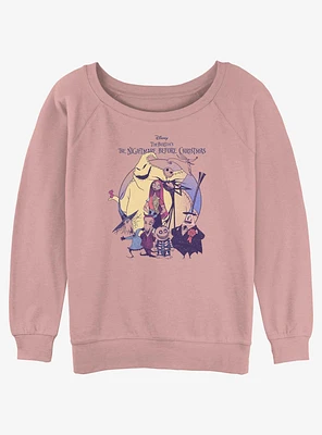 Disney The Nightmare Before Christmas Scary Squad Girls Slouchy Sweatshirt
