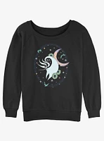 Disney The Nightmare Before Christmas Zero Moon Dance Girls Slouchy Sweatshirt