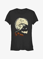 Disney The Nightmare Before Christmas Jack On Pumpkin Hill Girls T-Shirt