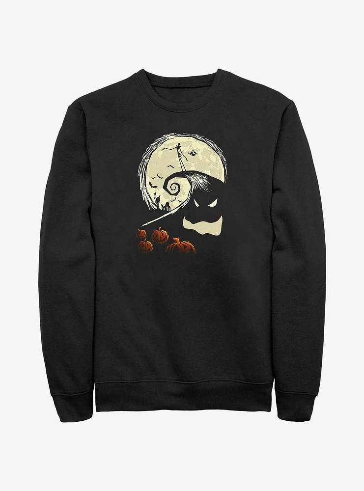 Disney The Nightmare Before Christmas Jack On Pumpkin Hill Sweatshirt