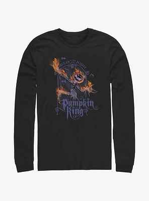 Disney The Nightmare Before Christmas Pumpkin King Flames Long-Sleeve T-Shirt