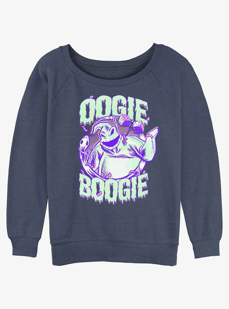 Disney The Nightmare Before Christmas Oogie Boogie Dice Girls Slouchy Sweatshirt