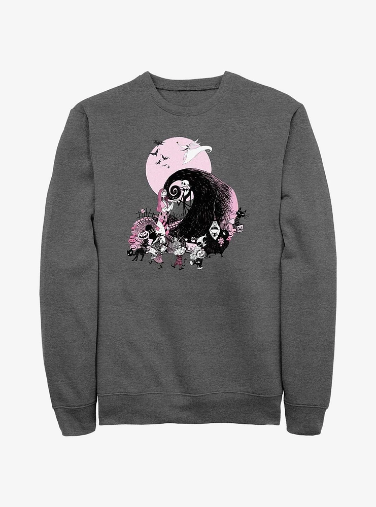 Disney The Nightmare Before Christmas Scare Group Sweatshirt