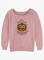 Disney The Nightmare Before Christmas All Hail Pumpkin King Girls Slouchy Sweatshirt