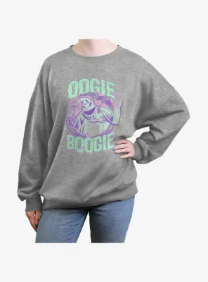 Disney The Nightmare Before Christmas Oogie Boogie Womens Oversized Sweatshirt