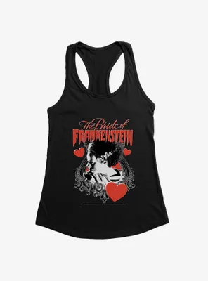 The Bride Of Frankenstein With Hearts Womens Tank Top