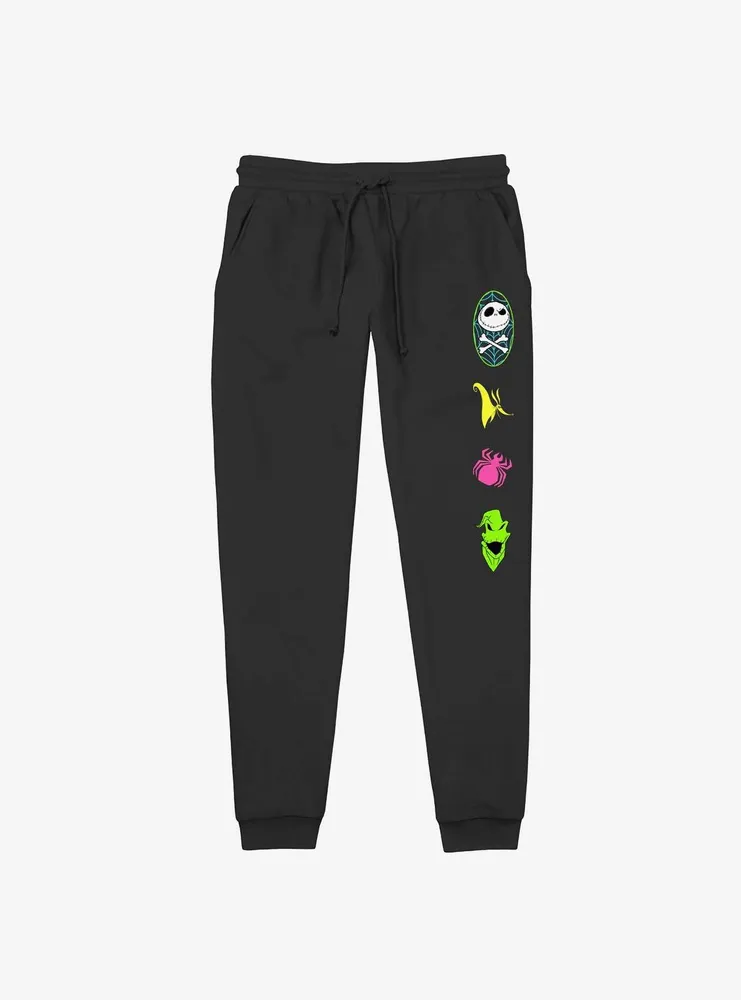 Boxlunch Disney The Nightmare Before Christmas Jack Skellington Icons  Jogger Sweatpants
