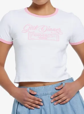 Girl Dinner Girls Ringer Baby T-Shirt