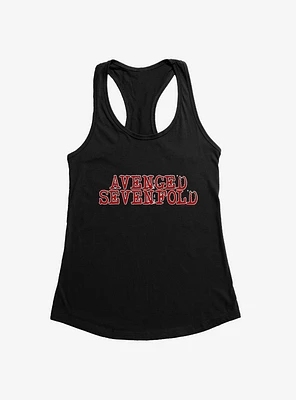 Avenged Sevenfold Red Logo Girls Tank
