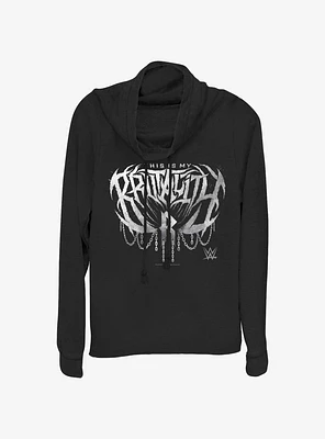 WWE Rhea Ripley This Is My Brutality Girls Cowl Neck Long-Sleeve Top