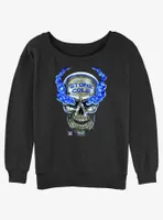 WWE Stone Cold Steve Austin Skull Womens Slouchy Sweatshirt