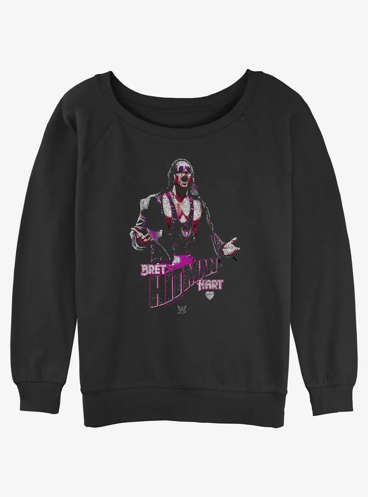 WWE Bret Hitman Hart Womens Slouchy Sweatshirt