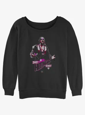 WWE Bret Hitman Hart Womens Slouchy Sweatshirt