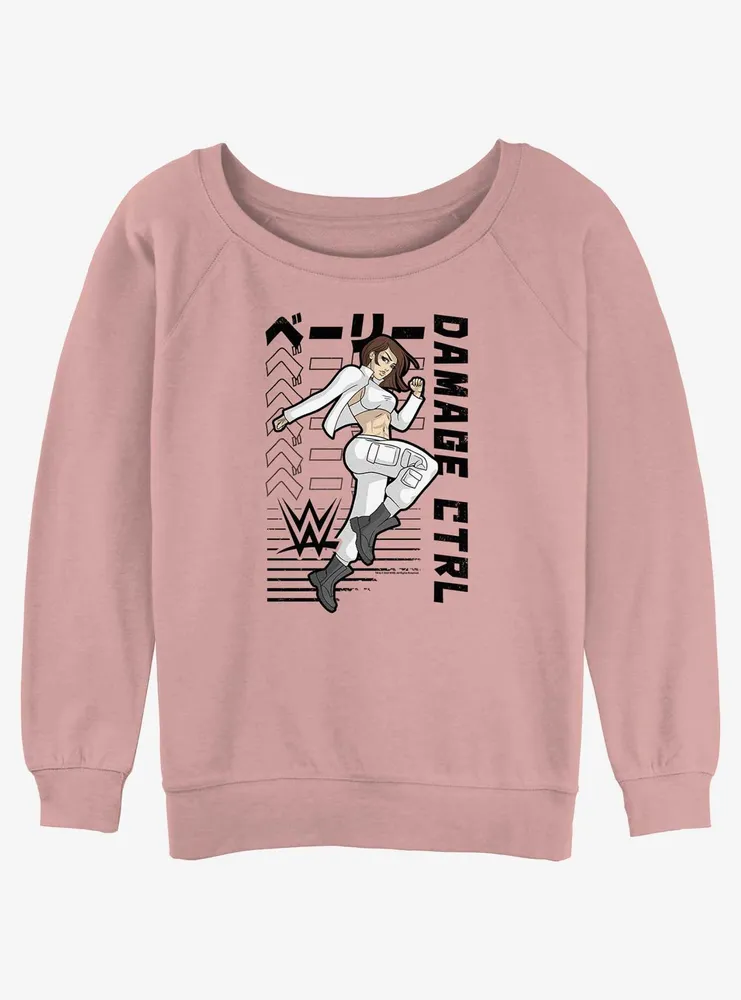 WWE Bayley Damage CTRL Anime Womens Slouchy Sweatshirt