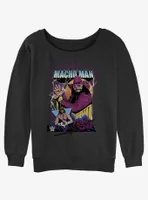 WWE Macho Man Randy Savage Womens Slouchy Sweatshirt