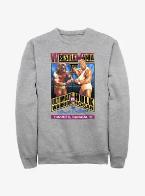 WWE Wrestlemania VI Ultimate Warrior Vs Hulk Hogan Sweatshirt