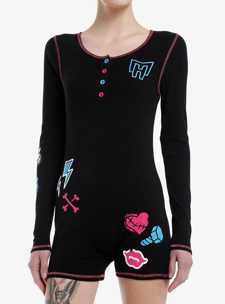 Monster High Icons Long-Sleeve Romper