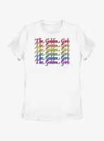 The Golden Girls Rainbow Logo Womens T-Shirt