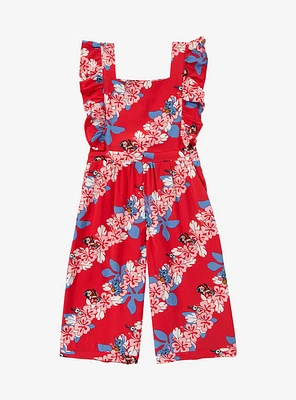 Disney Lilo & Stitch Hibiscus Allover Print Toddler Ruffle Romper — BoxLunch Exclusive