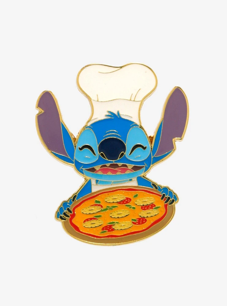 Loungefly Disney Lilo & Stitch Chef Pineapple Pizza Enamel Pin — BoxLunch Exclusive