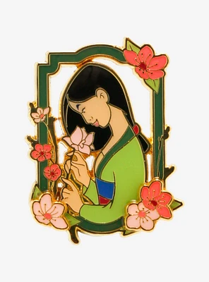 Loungefly Disney Mulan Cherry Blossom Frame Enamel Pin — BoxLunch Exclusive