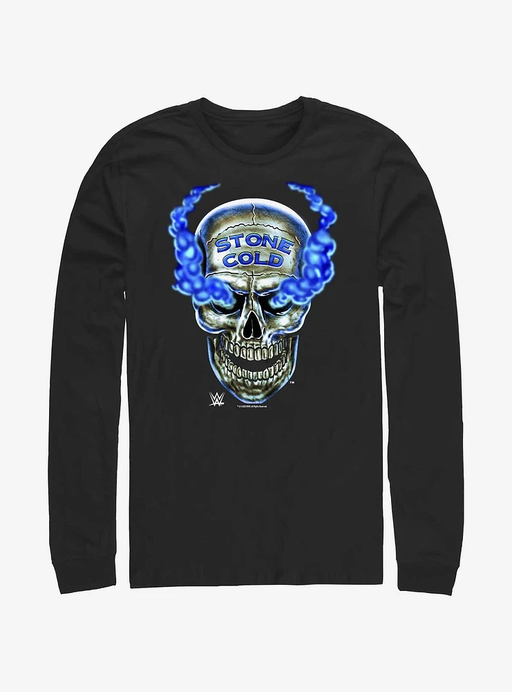 WWE Stone Cold Steve Austin Skull Long-Sleeve T-Shirt