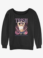 WWE Trish Stratus Stratusfaction Guaranteed Girls Slouchy Sweatshirt