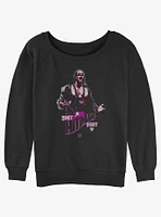 WWE Bret Hitman Hart Girls Slouchy Sweatshirt