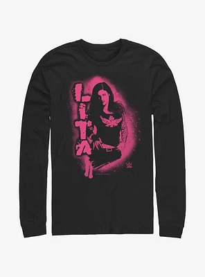 WWE Stencil Lita Long-Sleeve T-Shirt