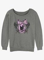 WWE Lita Gothic Y2K Style Girls Slouchy Sweatshirt