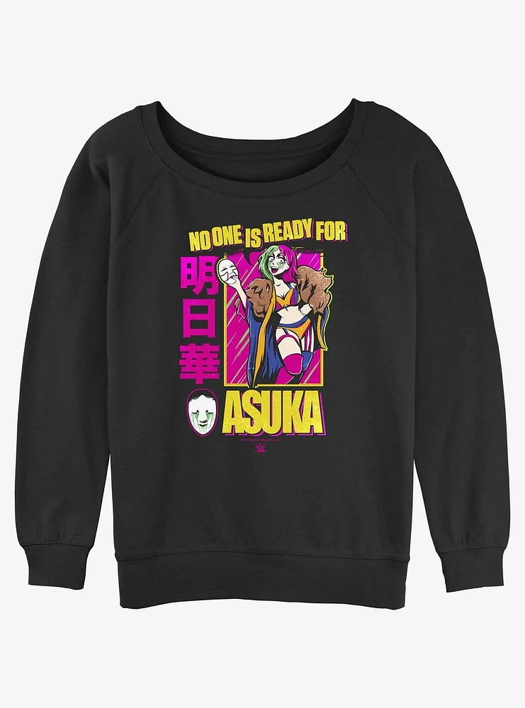 WWE Asuka No One Is Ready Girls Slouchy Sweatshirt