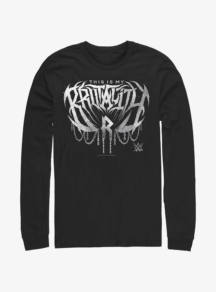 WWE Rhea Ripley This Is My Brutality Long-Sleeve T-Shirt