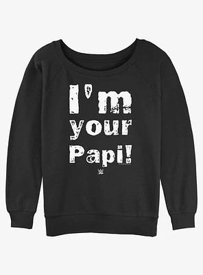 WWE Papi Eddie Guerrero Girls Slouchy Sweatshirt