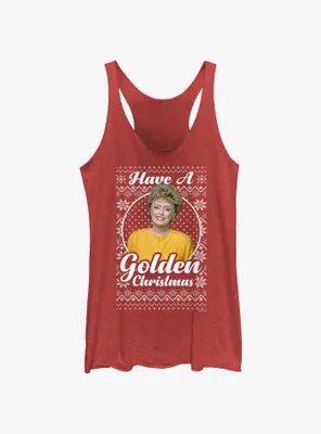 The Golden Girls Blanche Ugly Christmas Womens Tank Top