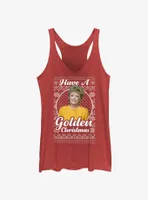 The Golden Girls Blanche Ugly Christmas Womens Tank Top