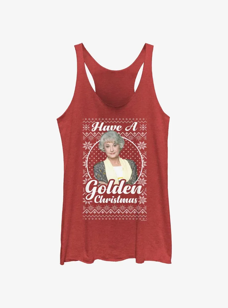 The Golden Girls Dorothy Ugly Christmas Womens Tank Top