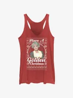 The Golden Girls Dorothy Ugly Christmas Womens Tank Top