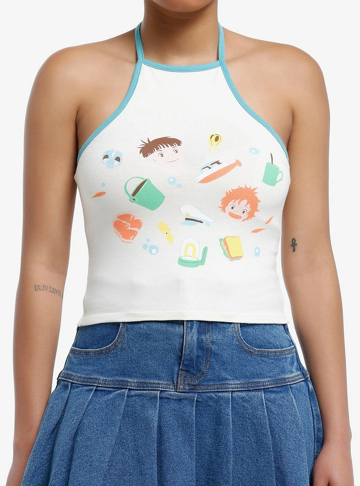 Studio Ghibli® Ponyo Icons Girls Halter Tank Top