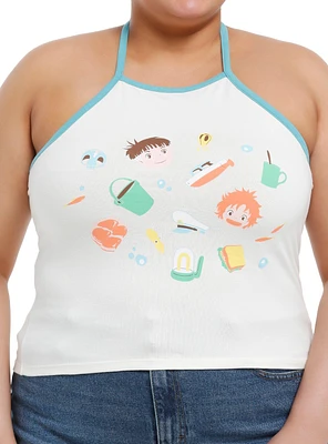 Studio Ghibli® Ponyo Icons Girls Halter Tank Top Plus