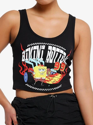 SpongeBob SquarePants Racing Girls Crop Tank Top