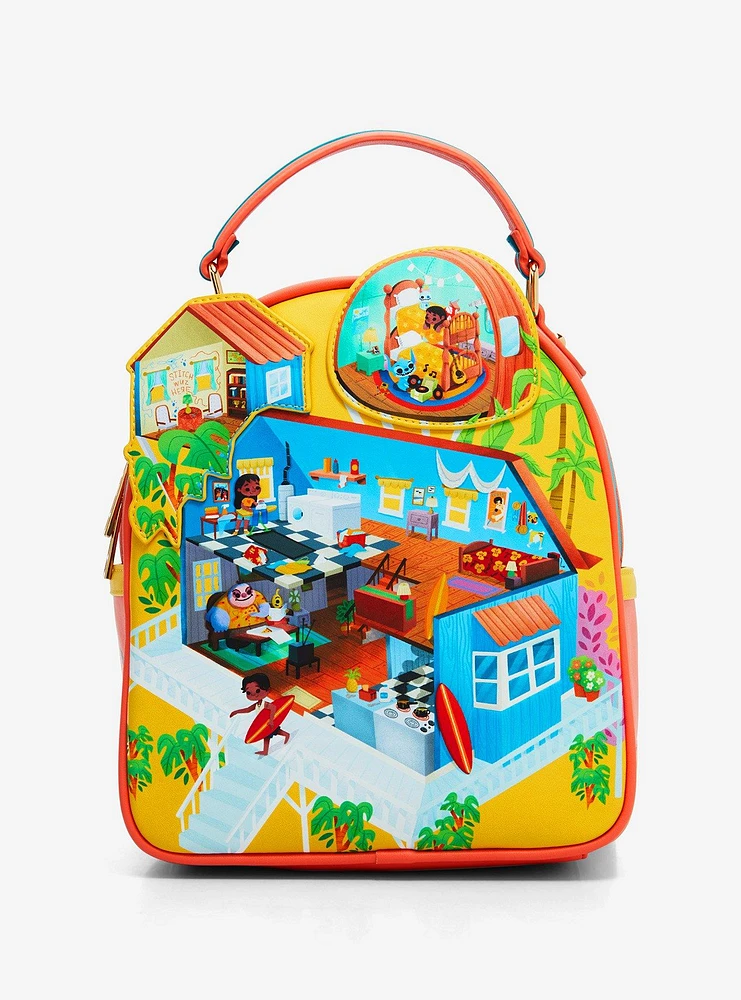 Disney Lilo & Stitch Isometric House Mini Backpack - BoxLunch Exclusive